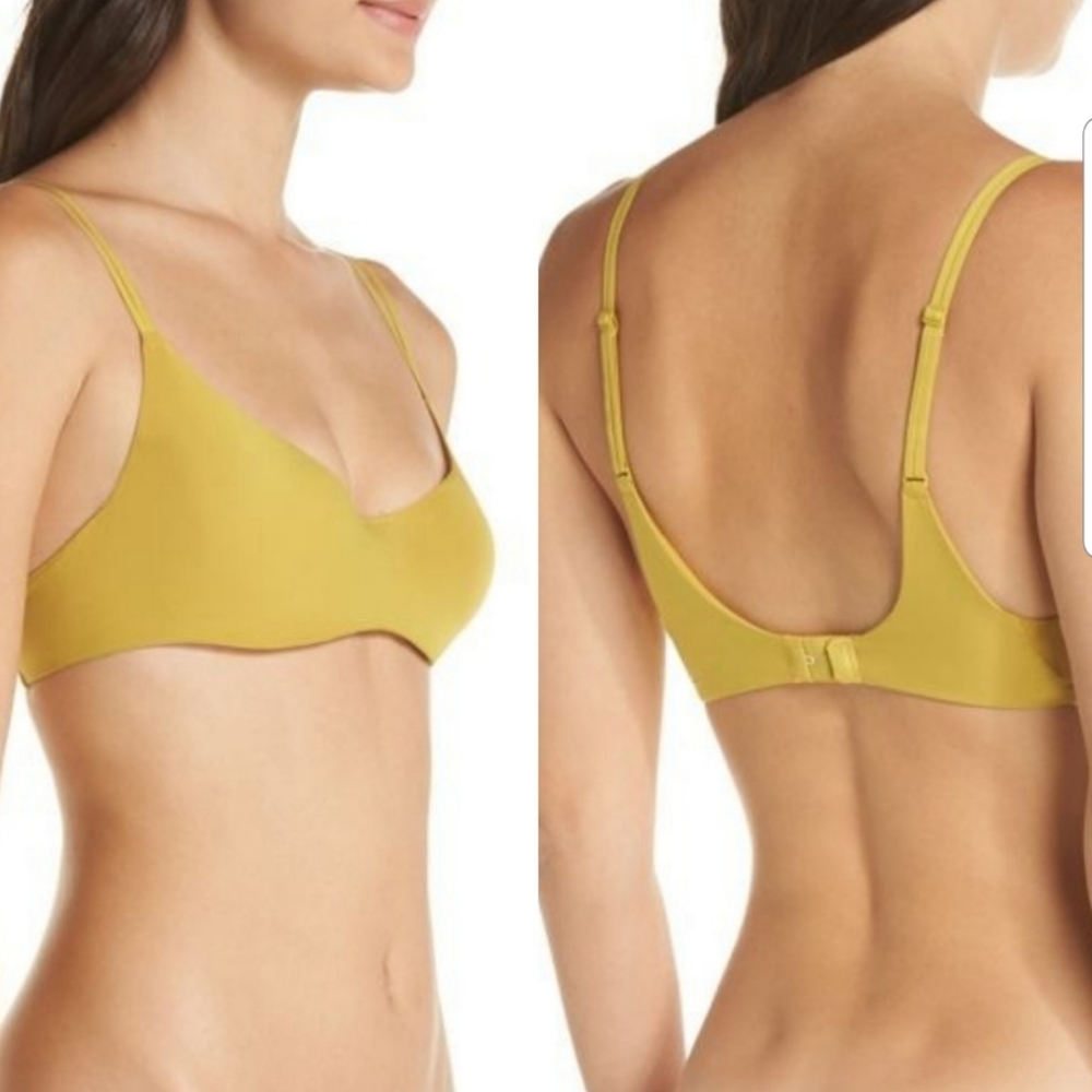 Free people yellow marsh underwire bra